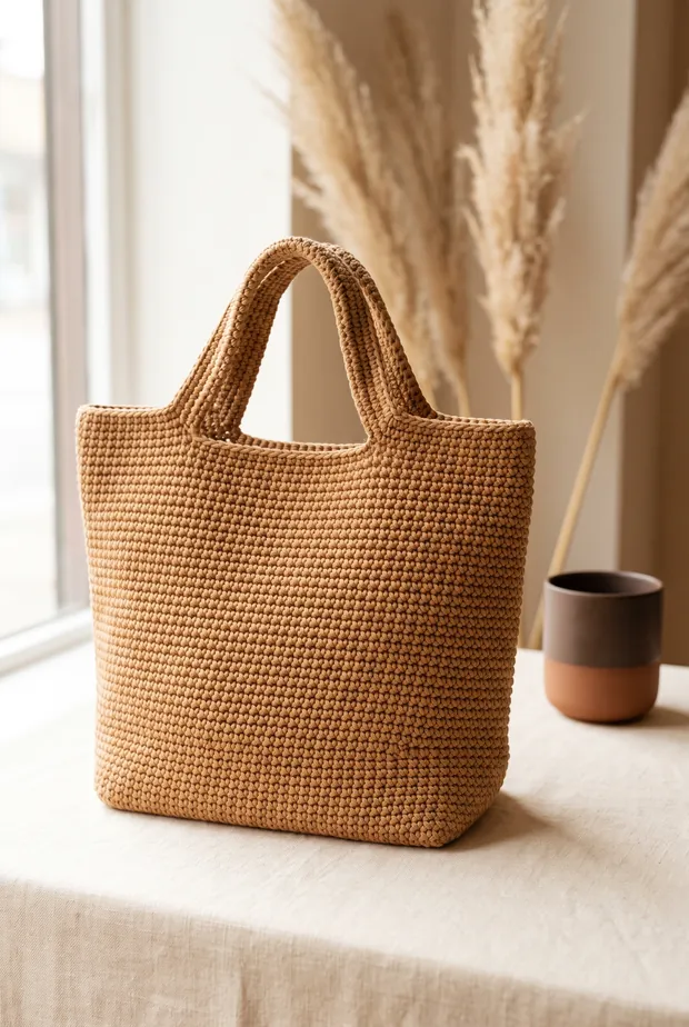 Bolso tote a crochet
