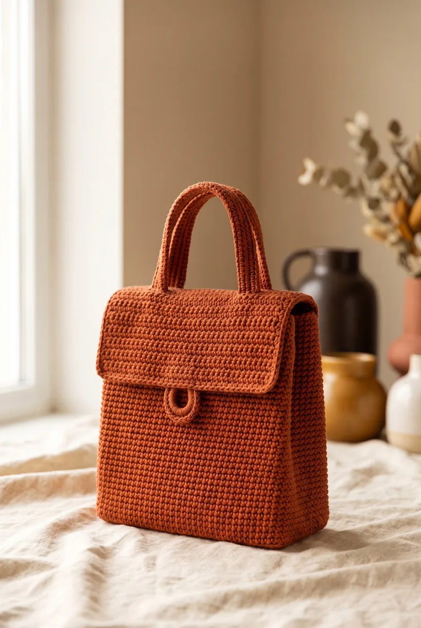 Bolso a crochet prolijo y terminado
